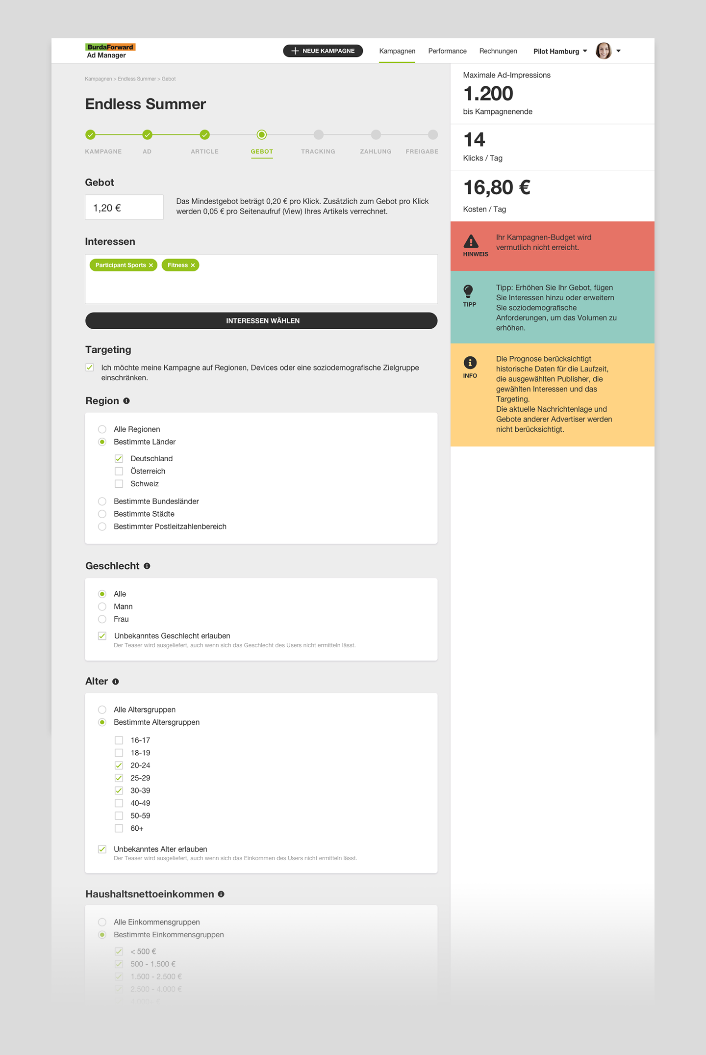 Admanager-Bidding-gefüllt